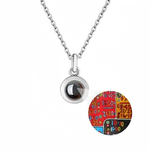 Chart Titanium Steel Projection Necklace