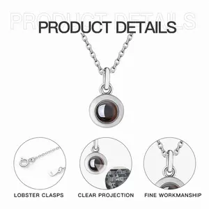 You Are Being Watched 3 Titanium Steel Projection Necklace