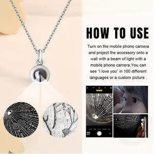 Trees Titanium Steel Projection Necklace