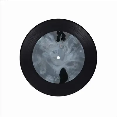 Spirit Butterfly Vinyl Records Coaster