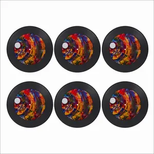 Galactic Genocide Gene Vinyl Records Coaster