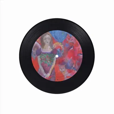 The Peacefulness Vinyl Records Coaster