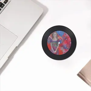 The Peacefulness Vinyl Records Coaster