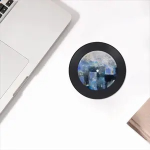 Blue Village Vinyl Records Coaster