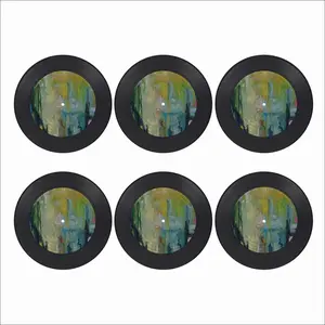 Weeping Willow Vinyl Records Coaster