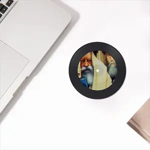 Rabbis Shneerson Vinyl Records Coaster