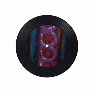 Grooved Track Vinyl Records Coaster