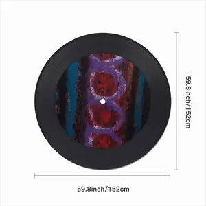 Grooved Track Vinyl Records Coaster