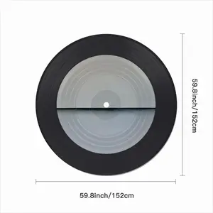 Charcoal White No 1 Series 4 Vinyl Records Coaster