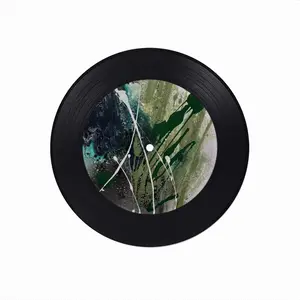 Basic Green Vinyl Records Coaster