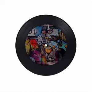 Venice Beach Vinyl Records Coaster