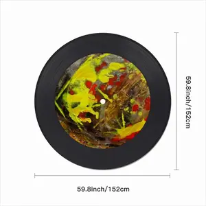 Forest Sunrise Vinyl Records Coaster