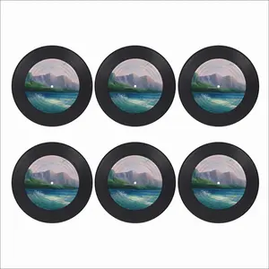 Emerals Sea Vinyl Records Coaster