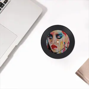 Catching Feelings Vinyl Records Coaster