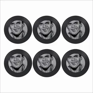 Harry Belafonte Vinyl Records Coaster