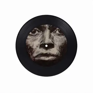 Miles Davis Portrait Vinyl Records Coaster