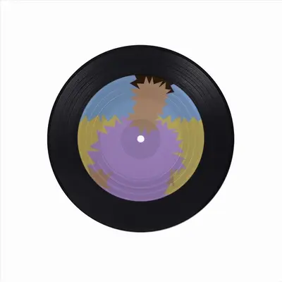 Boy Vinyl Records Coaster