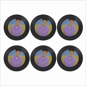 Boy Vinyl Records Coaster