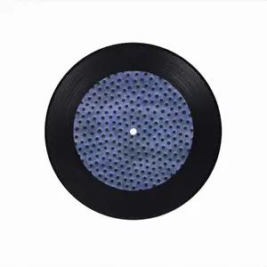 Holes Purple Blue Vinyl Records Coaster