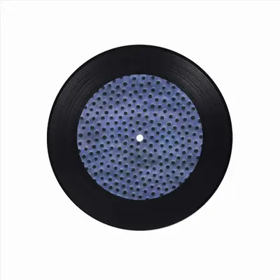 Holes Purple Blue Vinyl Records Coaster