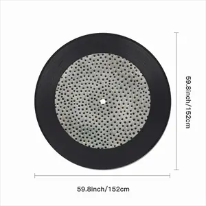 Holes Gray-Colorful Vinyl Records Coaster