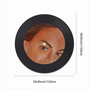 Lady Katrin Vinyl Records Coaster