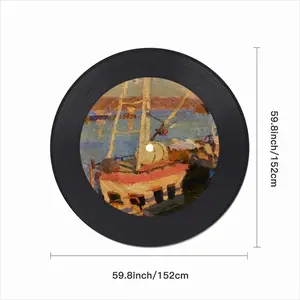 Evening At The Port Vinyl Records Coaster