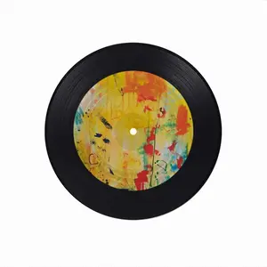 Answer The Door Vinyl Records Coaster