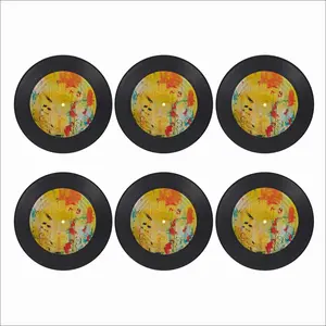 Answer The Door Vinyl Records Coaster