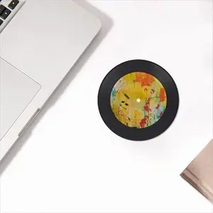 Answer The Door Vinyl Records Coaster