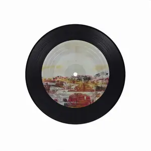 Magmatic Fields Vinyl Records Coaster