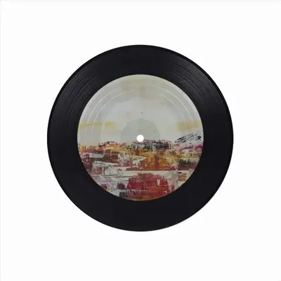 Magmatic Fields Vinyl Records Coaster