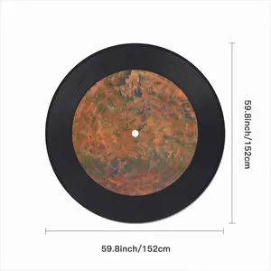 Orange Burst Vinyl Records Coaster