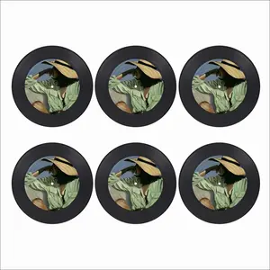 Where Are You Now? Vinyl Records Coaster