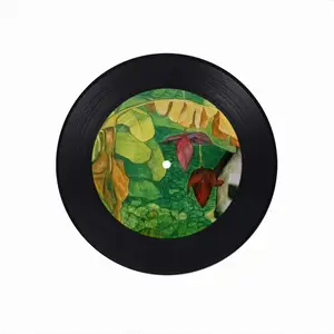 Day In The Village Vinyl Records Coaster