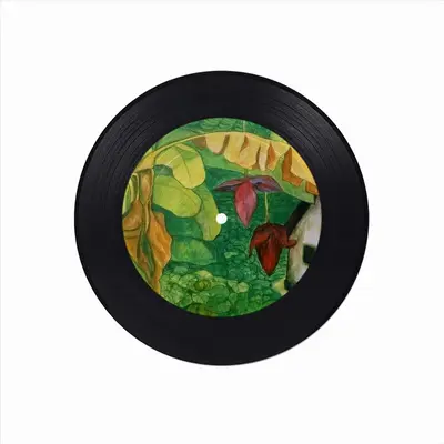 Day In The Village Vinyl Records Coaster