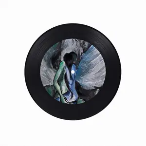 An Angel’S Embrace Vinyl Records Coaster