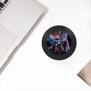 Volcanic Eruption Vinyl Records Coaster