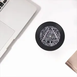 The All Seeing Eye Vinyl Records Coaster