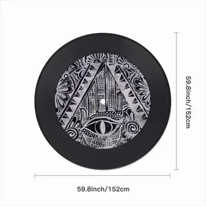 The All Seeing Eye Vinyl Records Coaster