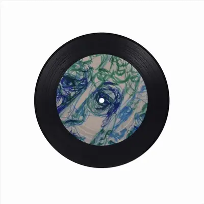 Everywhere I Turn There Is Another You Vinyl Records Coaster