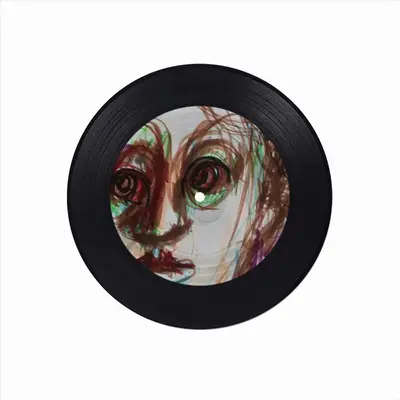 Exit Please Vinyl Records Coaster