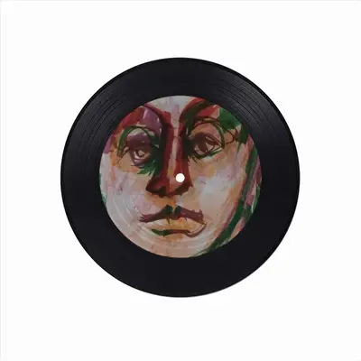 Dashing Through Vinyl Records Coaster