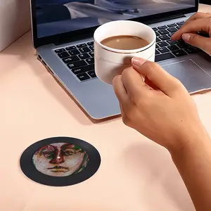 Dashing Through Vinyl Records Coaster