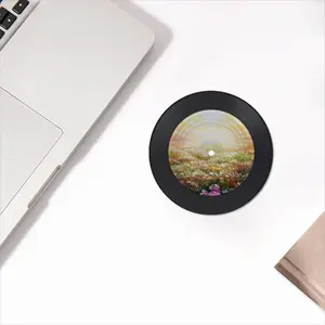 Sea Of Flowers Vinyl Records Coaster