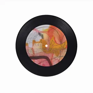 Somtimes I Cant See Vinyl Records Coaster