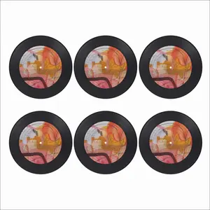 Somtimes I Cant See Vinyl Records Coaster