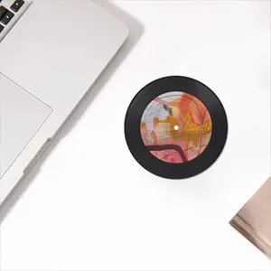 Somtimes I Cant See Vinyl Records Coaster