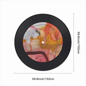 Somtimes I Cant See Vinyl Records Coaster