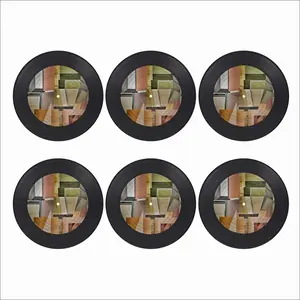 Geometric Shapes Vinyl Records Coaster